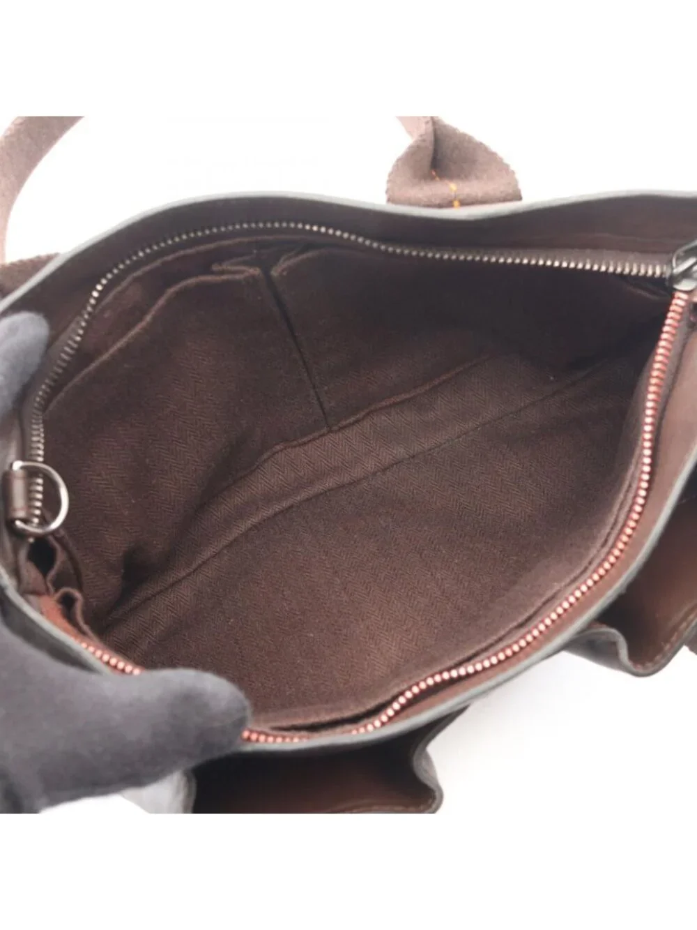 Hermes Handbag Caravan Horizontal PM 2-Way Chocolat Leather